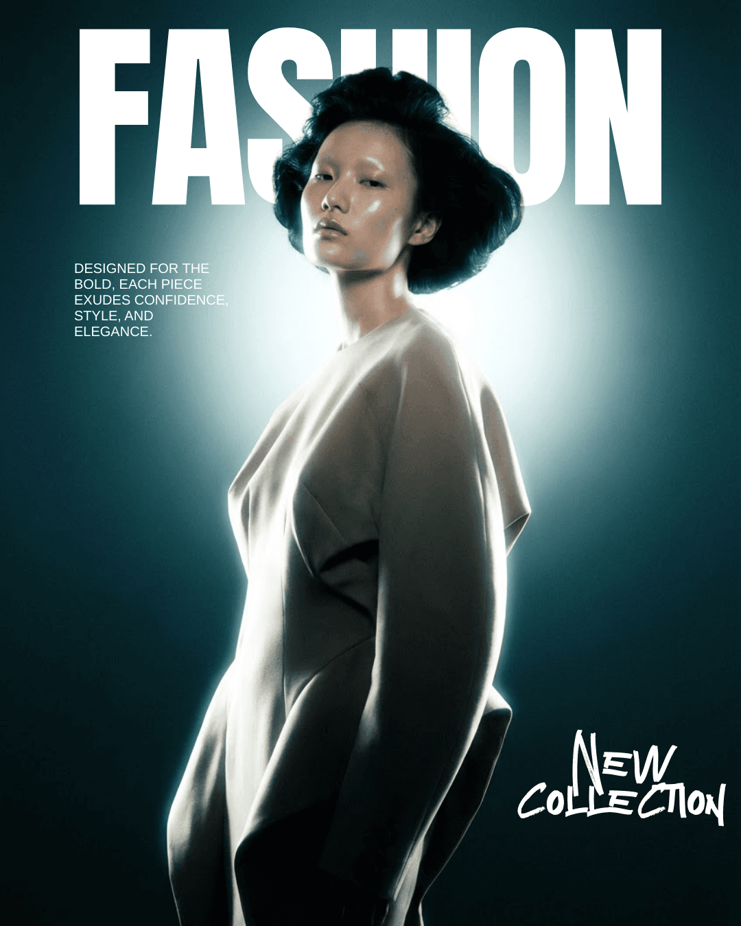 Editorial fashion campaign poster